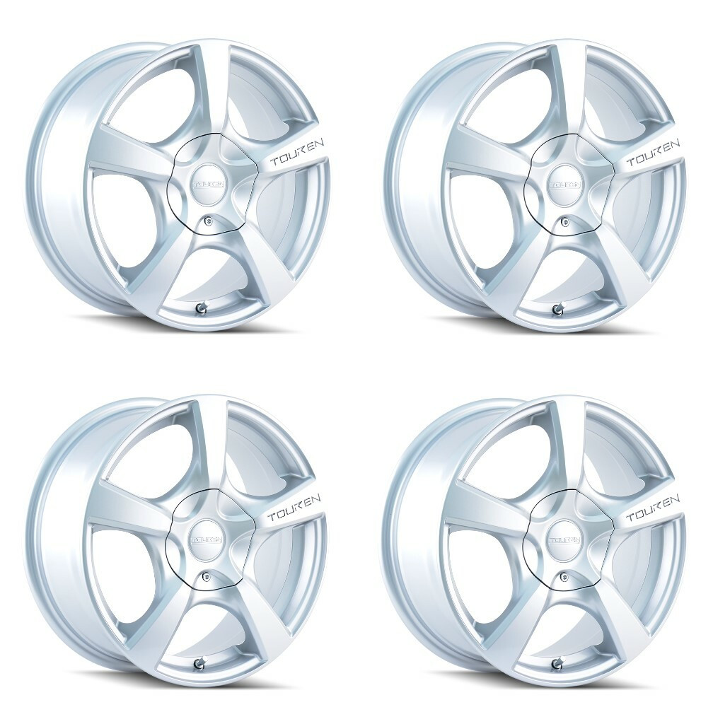 Set 4 17" Touren TR9 17x7 Hypersilver 4x100 4x4.5 Wheels 42mm Rims
