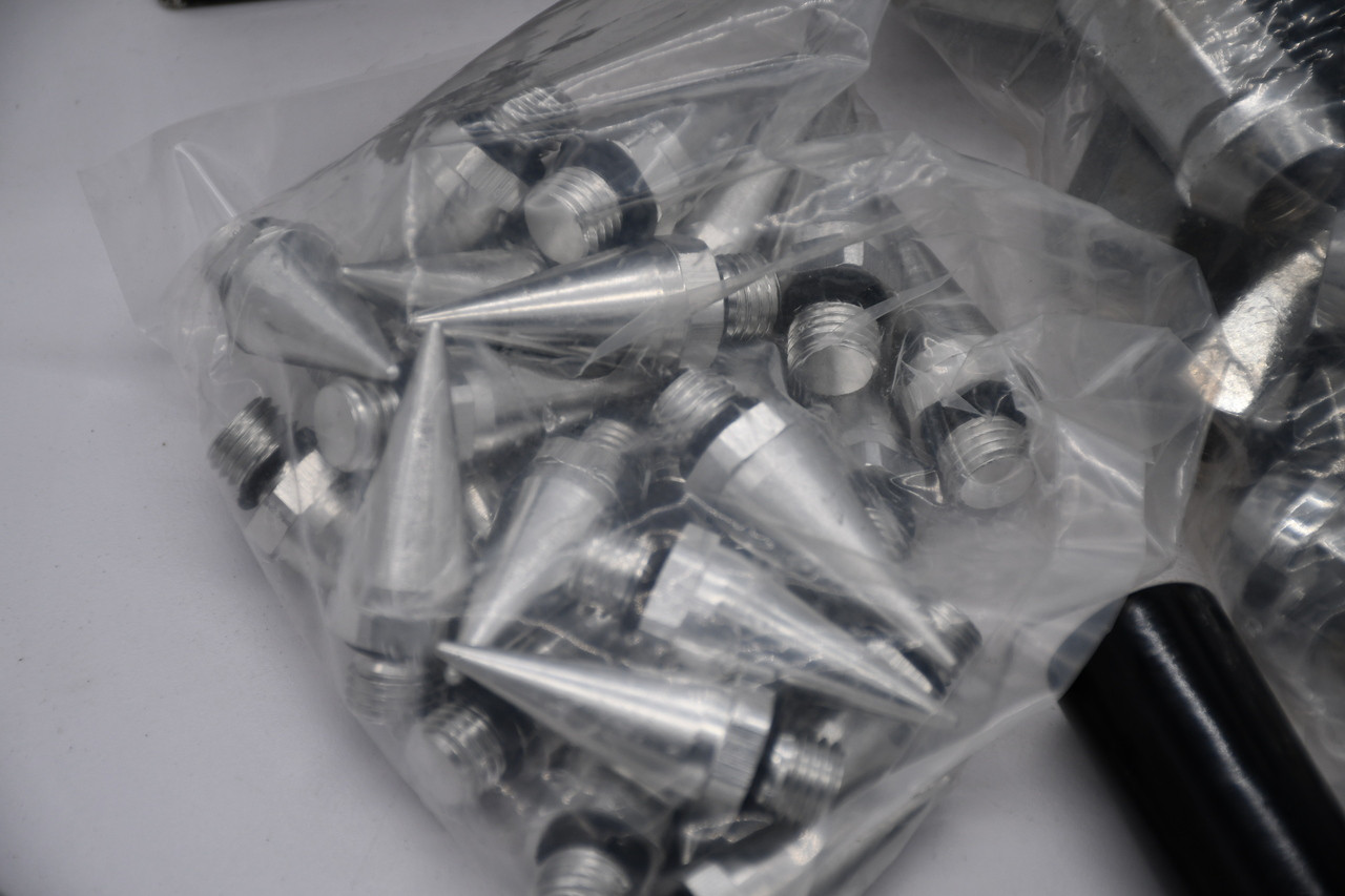 Chrome Spiked Lug Nut Set – 24 Pc | 1/2" x 20 Extended 80mm | Fits 5 & 6 Lug Rims | Includes Key