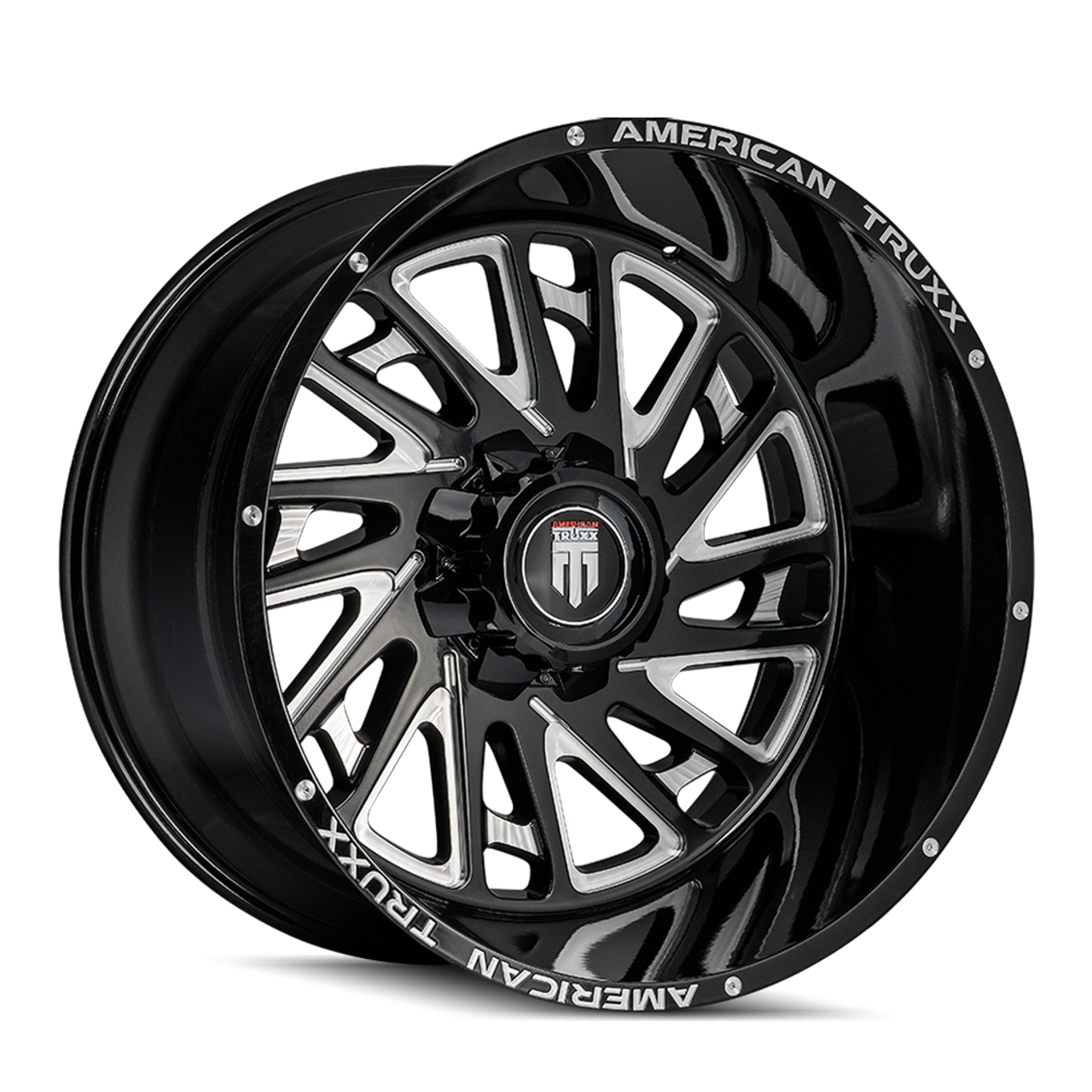 24" American Truxx Blade 24x14 Black Milled 6x5.5 Wheel -76mm Lifted Truck Rim 24" American Truxx Blade 24x14 Black Milled 6x5.5 Wheel -76mm Lifted Truck Rim