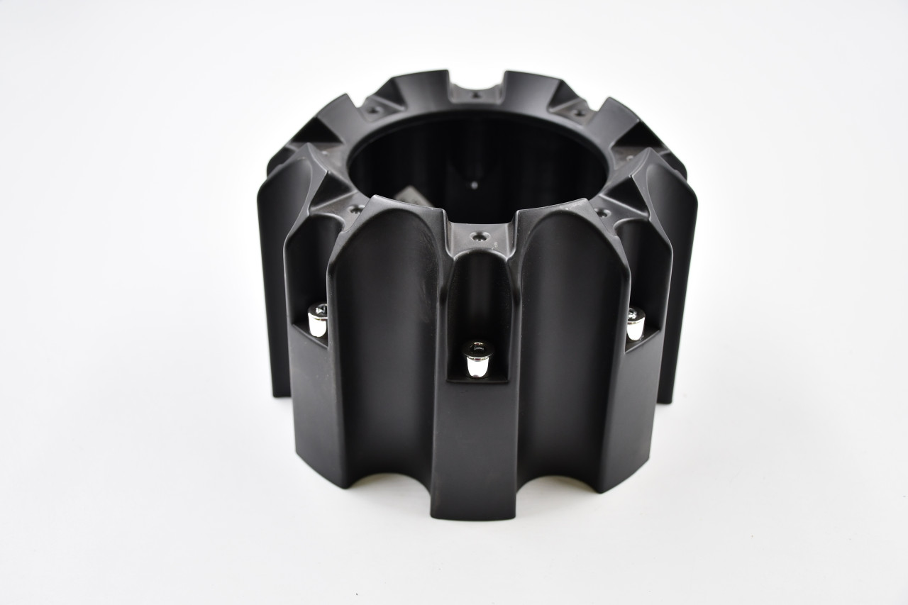 Incubus  Flat Black Wheel Center Cap Hub Cap WX05FBOPEN 6.5" Incubus 8 Lug