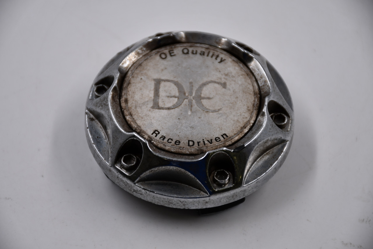 DC Wheels Chrome w/ Machined Insert Wheel Center Cap Hub Cap E-134 2.625" DC Wheels Snap in