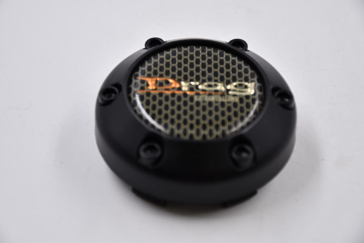 Drag Extreme Alloys Satin Black w/Red, Gold, Checkered Insert Wheel Center Cap Hub Cap 71281875F-2 2.75" Drag Extreme Alloys Snap In