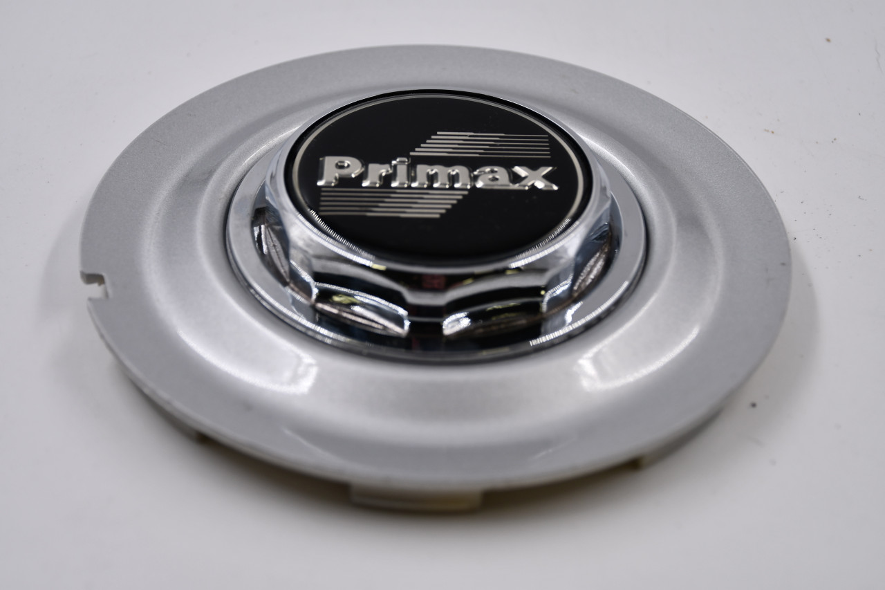 PriMax Silver w/ Chrome & Black Insert Wheel Center Cap Hub Cap PRI140-2/140-1 6.125" Primax Snap on