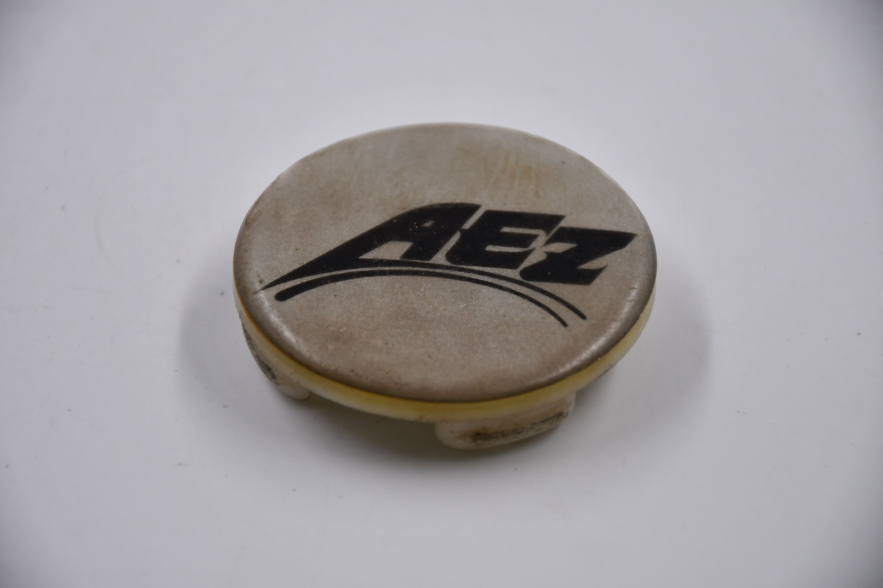 AEZ Cream w/ Black Lettering Wheel Center Cap Hub Cap C-59-S 2.25" AEZ Snap in
