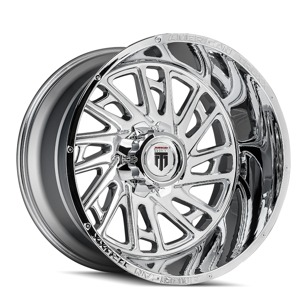 22" American Truxx Blade 22x12 Chrome 8x170 Wheel -44mm Lifted For Ford Rim