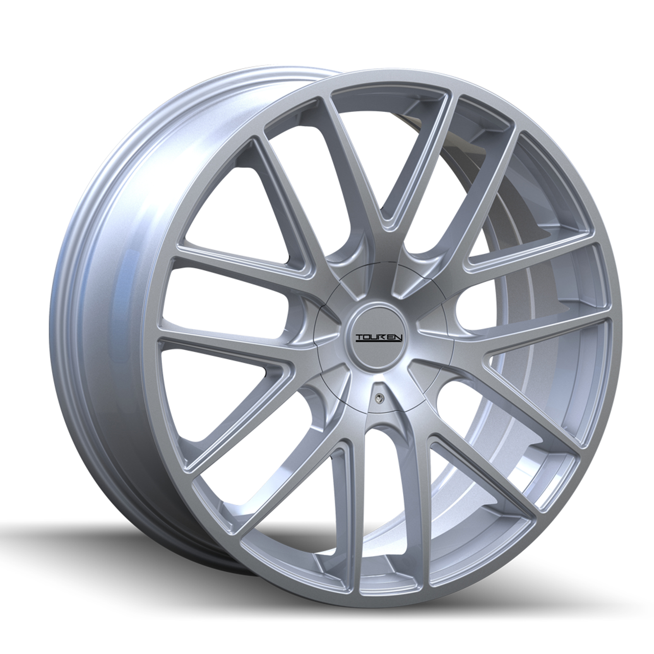 Set 4 17" Touren Tr60 17x7.5 Hypersilver 5x4.25 5x4.5 Wheels 42mm Rims