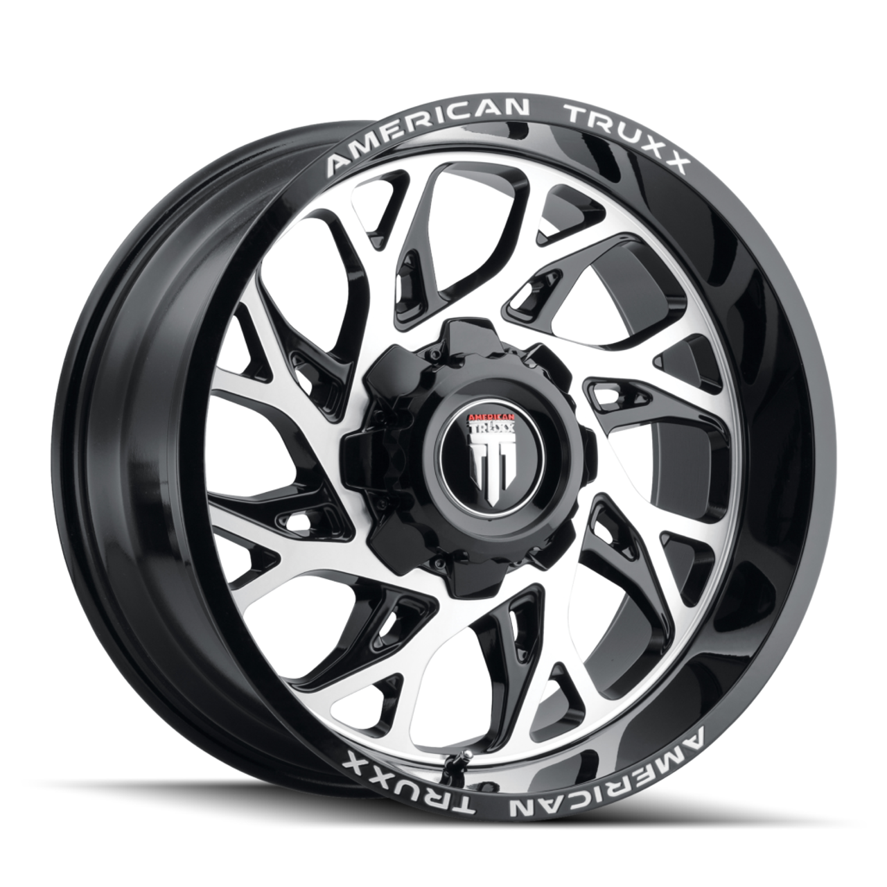 20" American Truxx Destiny 20x9 Black Machined 8x6.5 Wheel 0mm For Chevy GMC Rim
