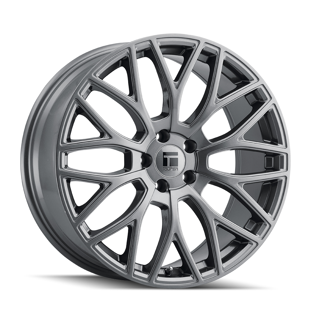 Set 4 20" Touren TR76 20x8.5 Graphite 5x4.5 Wheels 35mm Rims