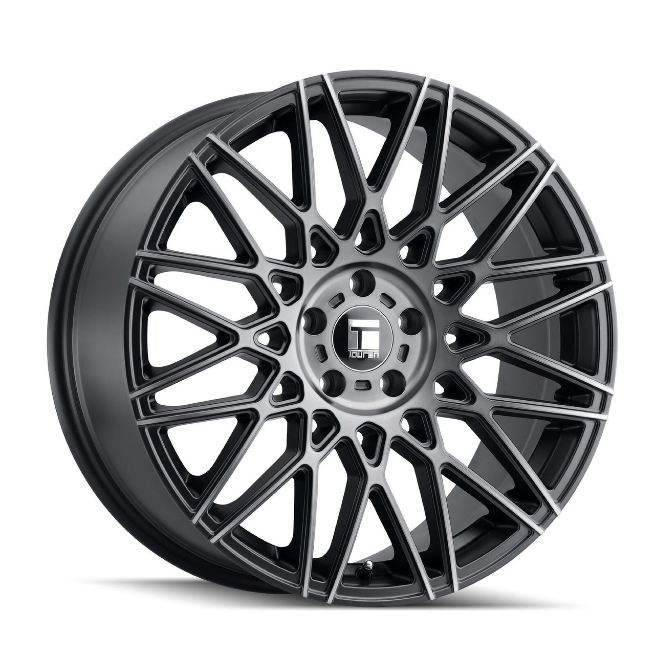 18" Touren TR78 Brushed Matte Black W/ Dark Tint Wheel 18x8 5x120 Rim 40mm