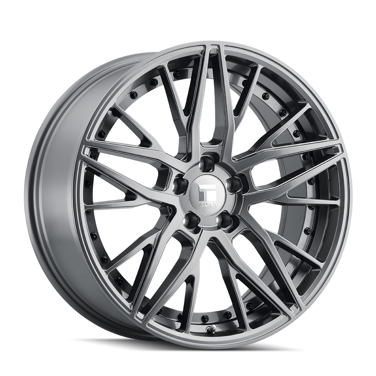 18" Touren Tr93 18x8 Gloss Graphite Black Rivet 5x4.25 Wheel 35mm Rim 18" Touren Tr93 18x8 Gloss Graphite Black Rivet 5x4.25 Wheel 35mm Rim