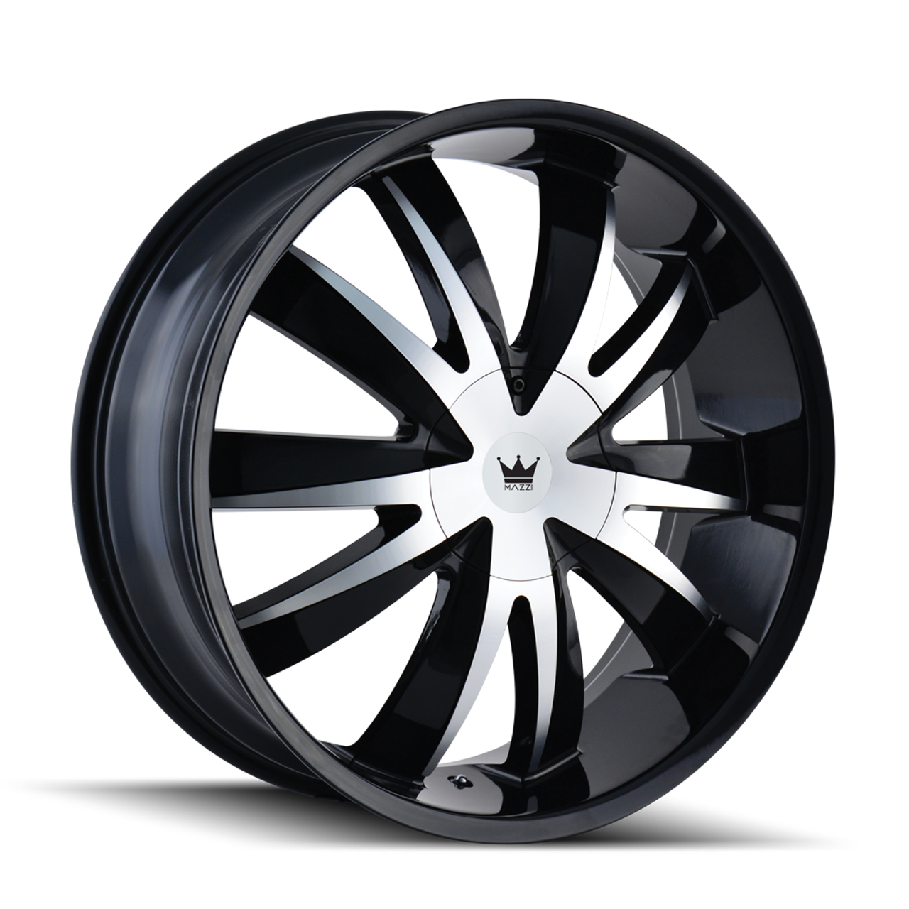18" Mazzi Edge 18x7.5 Black Machined 5x112 5x120 Wheel 40mm Car Suv Rim