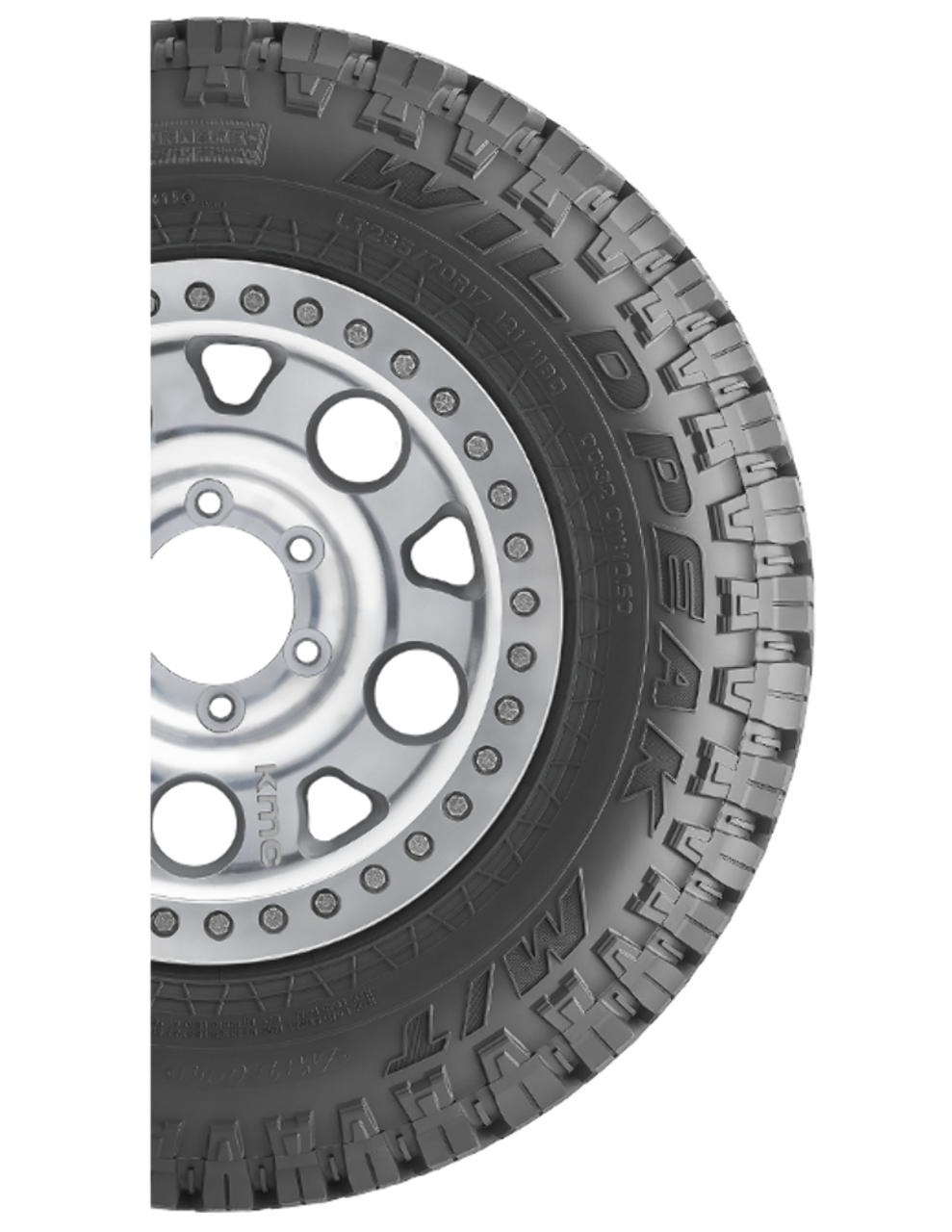 Set 4 37X12.50R17LT/8 Falken Wildpeak M/T01 124Q Tires 12.53717