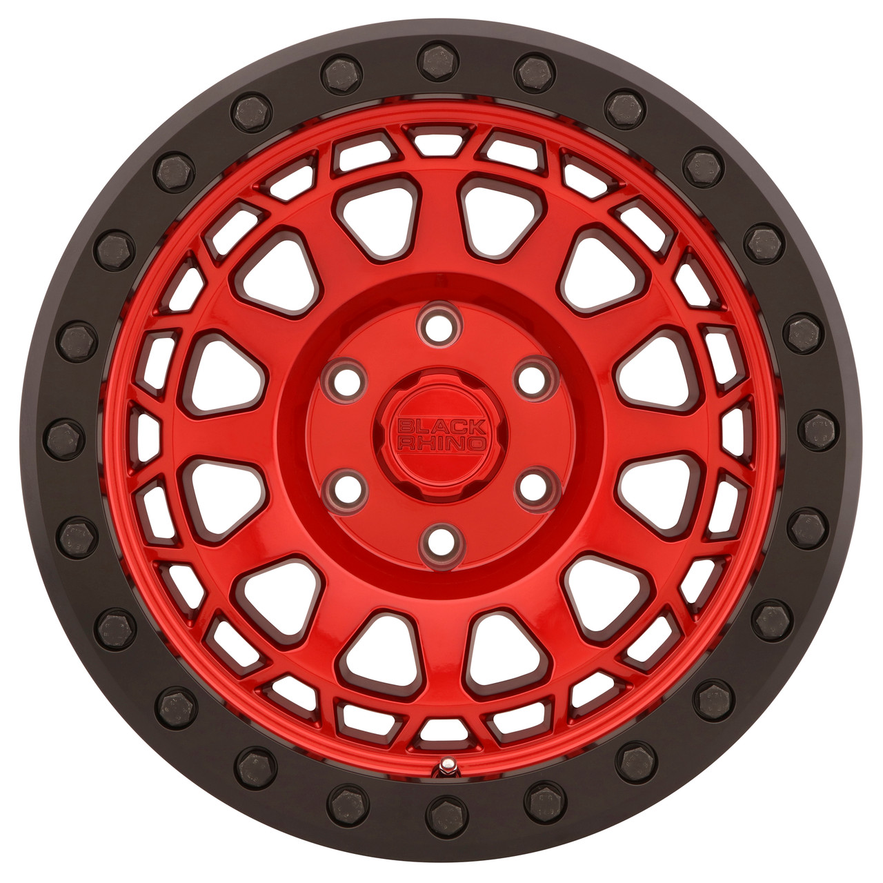 Black Rhino Primm Beadlock 17x8.5 8x170 Candy Red W  Black Bolts Wheel 17" -38mm