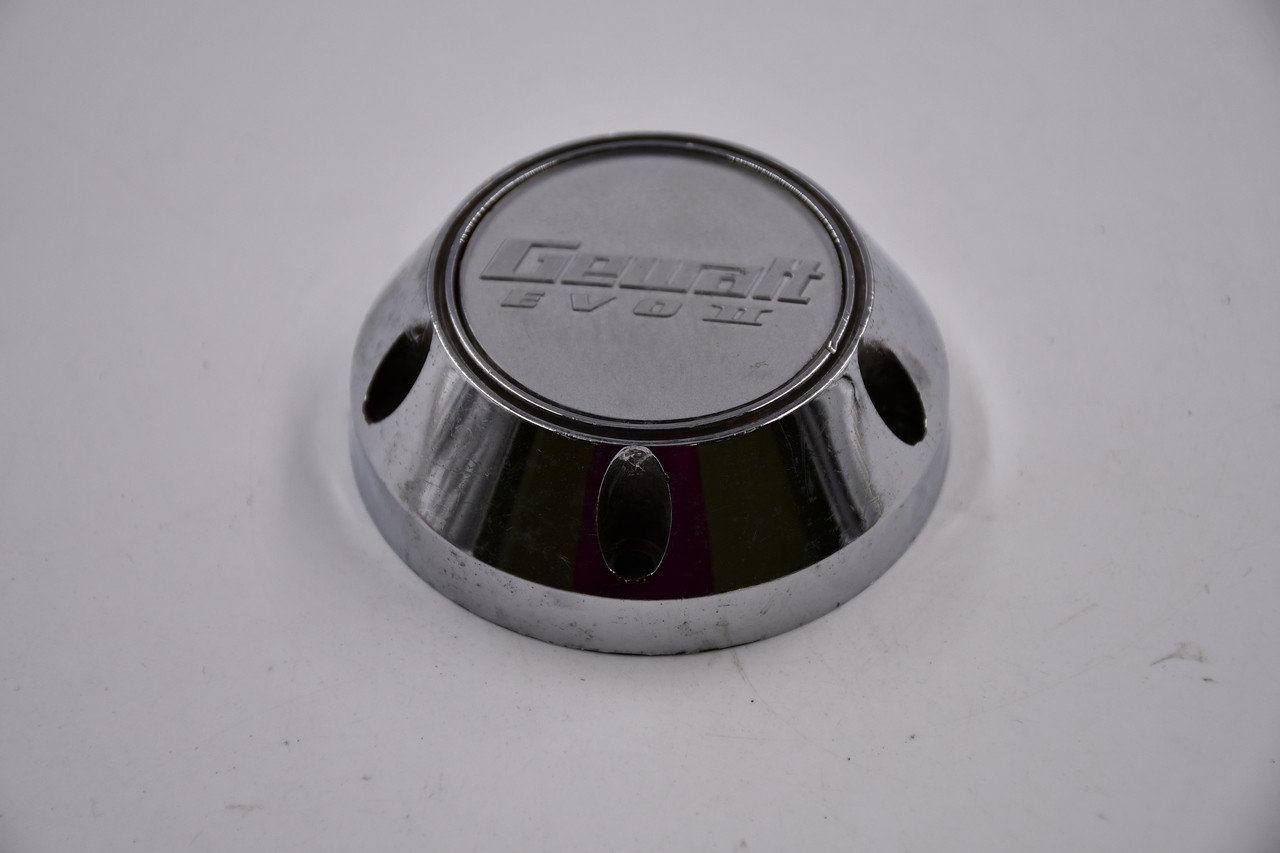 Gewalt Evo II Chrome w/ Silver & Chrome Insert Wheel Center Cap Hub Cap GEWEVO-2.75 2.75"