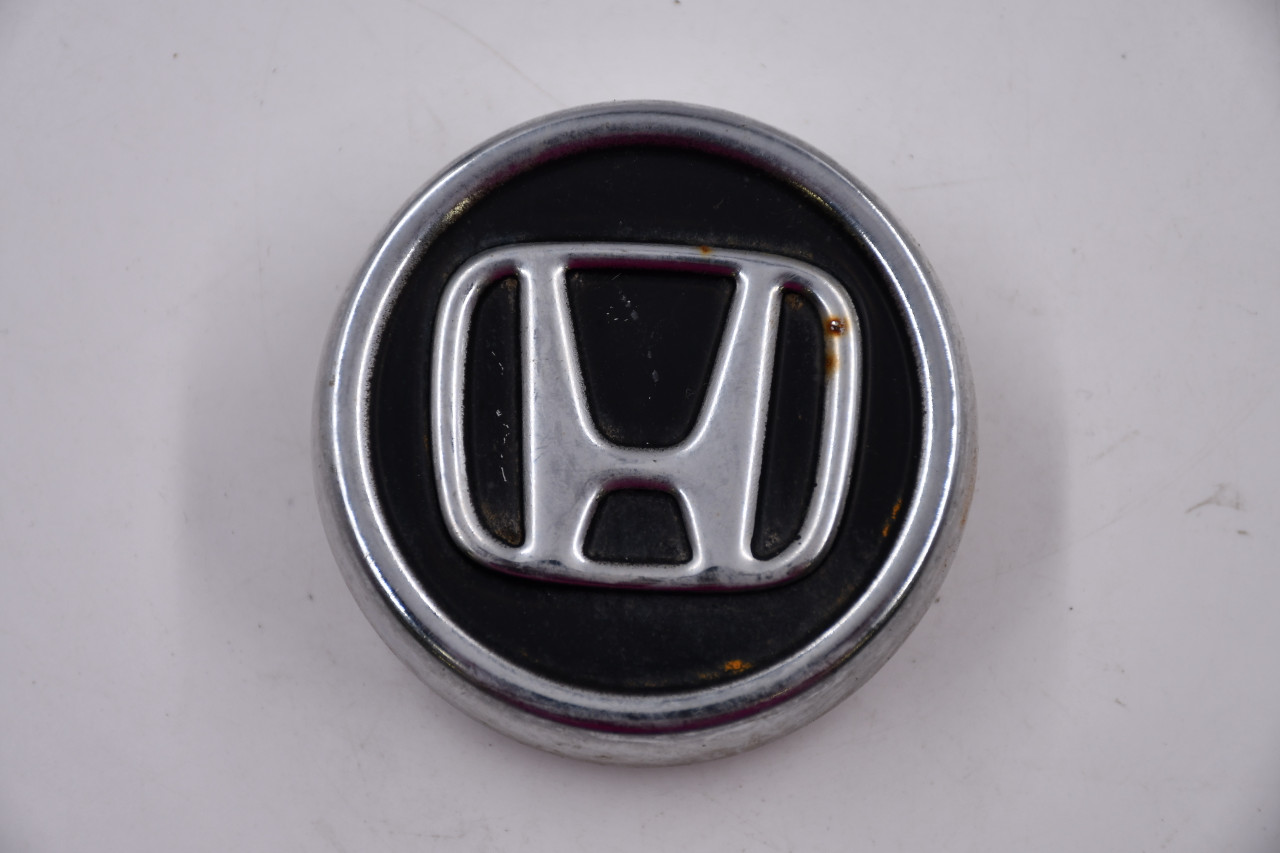 Honda Metal Metal Chrome w/ Black Background Wheel Center Cap Hub Cap HONDA-2.75 2.75"