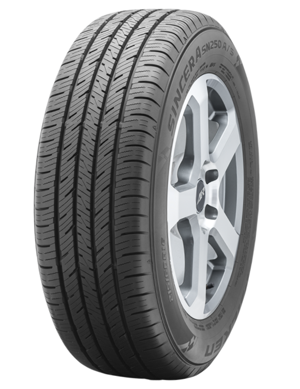 Set 4 225/60R18 Falken Sincera SN250 A/S 100H Tires 2256018