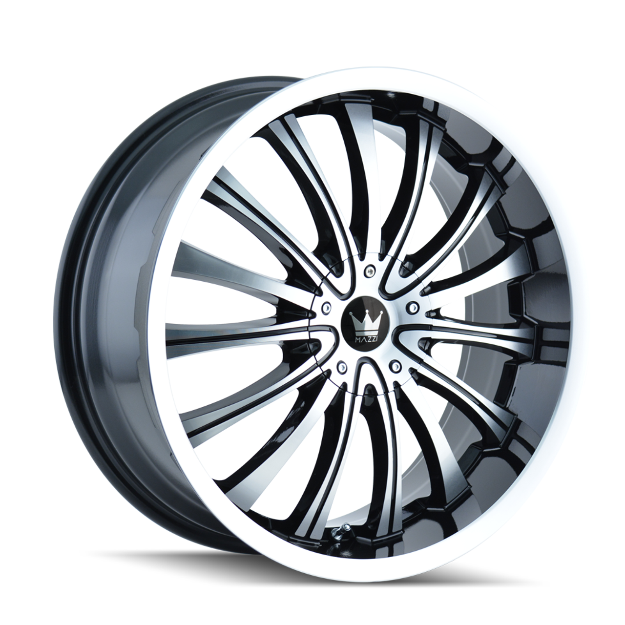 18" Mazzi Hype 18x7.5 Black Machined 4x100 4x4.5 Wheel 40mm Rim