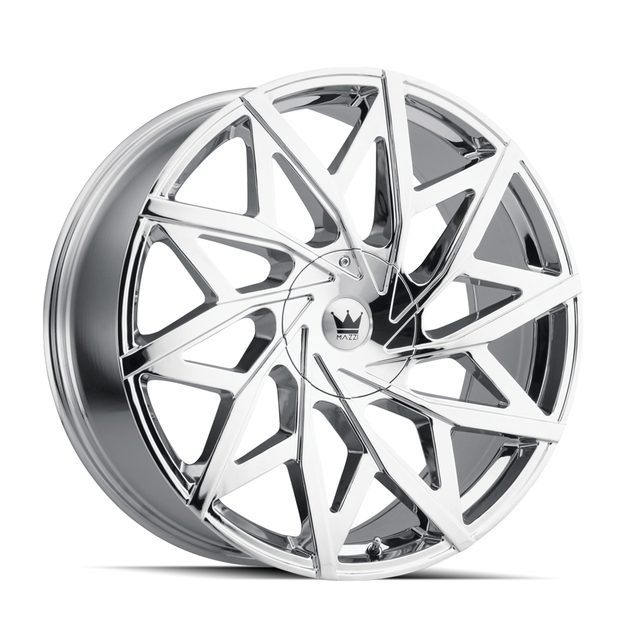 Set 4 24" Mazzi Big Easy 24x9.5 Chrome 5x115 5x120 Wheels 18mm Car Suv Rims