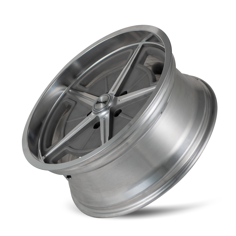 20" Ridler 605 20x8.5 Machined Spokes & Lip 5x4.75 Wheel 0mm Rim