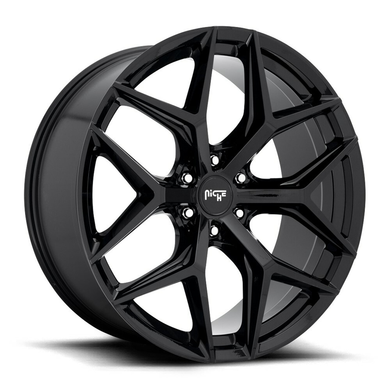 Set 4 Niche M231 Vice Suv 20x9 6x135 Gloss Black Wheels 20" 30mm Rims For Ford