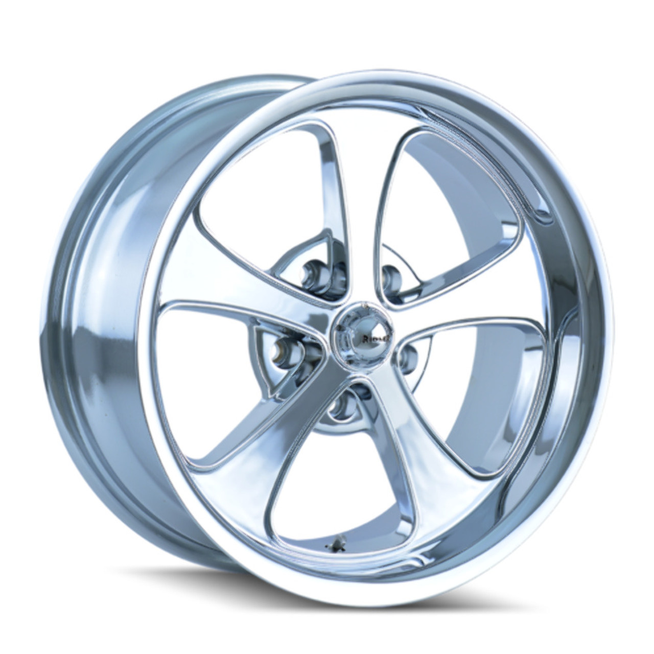 20" Ridler 645 20x10 Chrome 5x4.5 Wheel 0mm Rim For Ford Jeep Truck