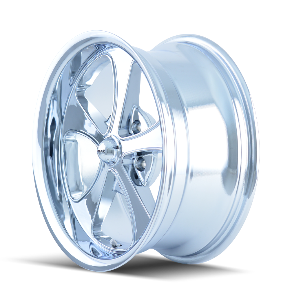 18" Ridler 645 18x9.5 Chrome 5x4.5 Wheel 0mm Rim For Ford Jeep Truck