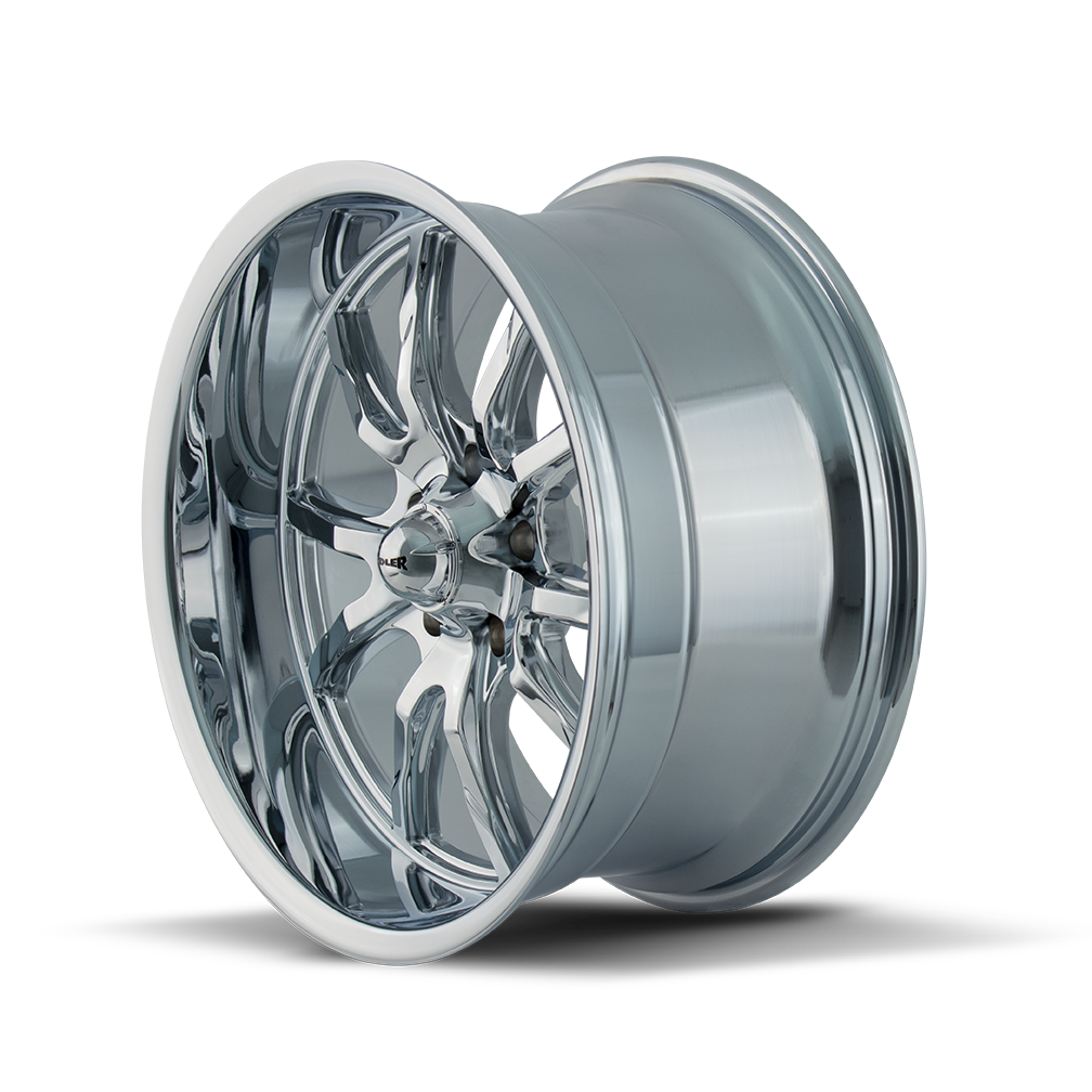 Set 4 18" Ridler 650 18x9.5 Chrome 5x4.5 Wheels 0mm Rims For Ford Jeep Truck