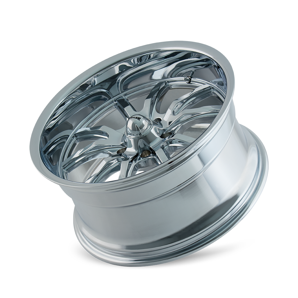 Set 4 18" Ridler 650 18x9.5 Chrome 5x4.5 Wheels 0mm Rims For Ford Jeep Truck