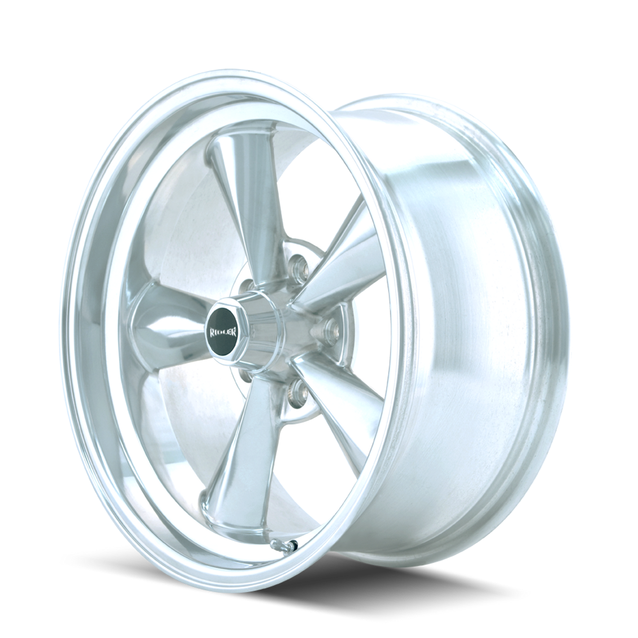 15" Ridler 675 15x7 Polished 5x4.75 Wheel 0mm Rim