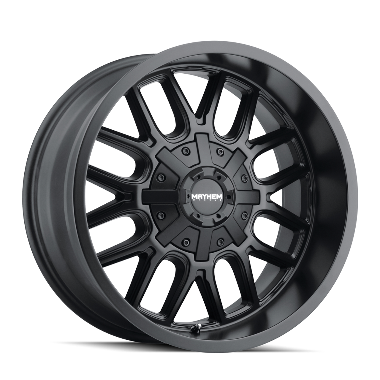 Set 4 20" Mayhem Cogent 20x9 Matte Black 6x135 6x5.5 Wheels 18mm Truck Rims