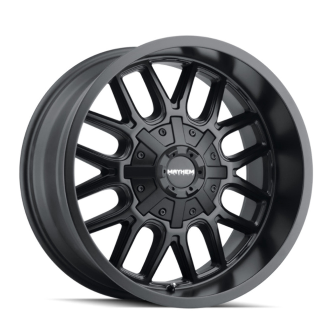 20" Mayhem Cogent 20x9 Matte Black 5x5 5x135 Wheel 0mm For Jeep Ford Truck Rim