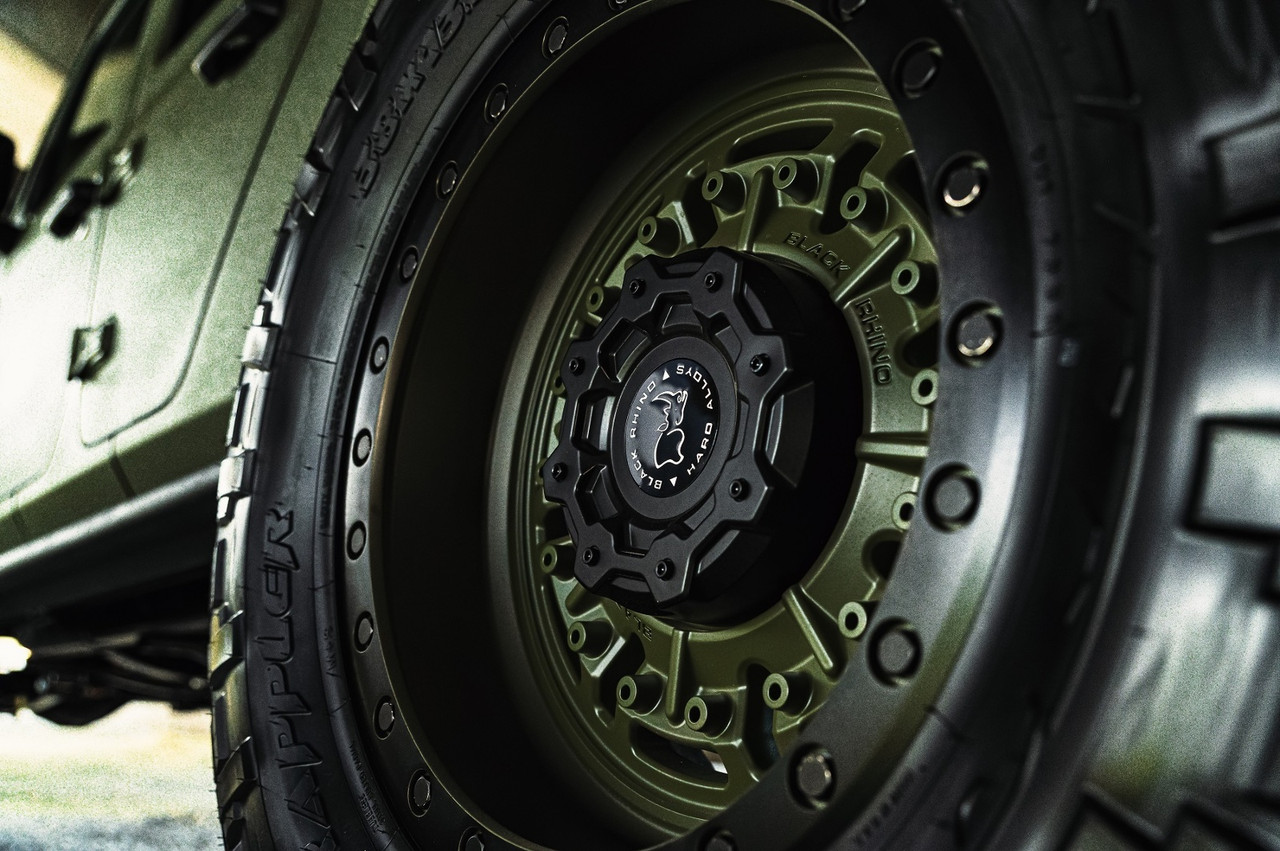 Black Rhino Abrams 17x9.5 5x5.0 Olive Drab Green Wheel 17" -18mm For Jeep Rim