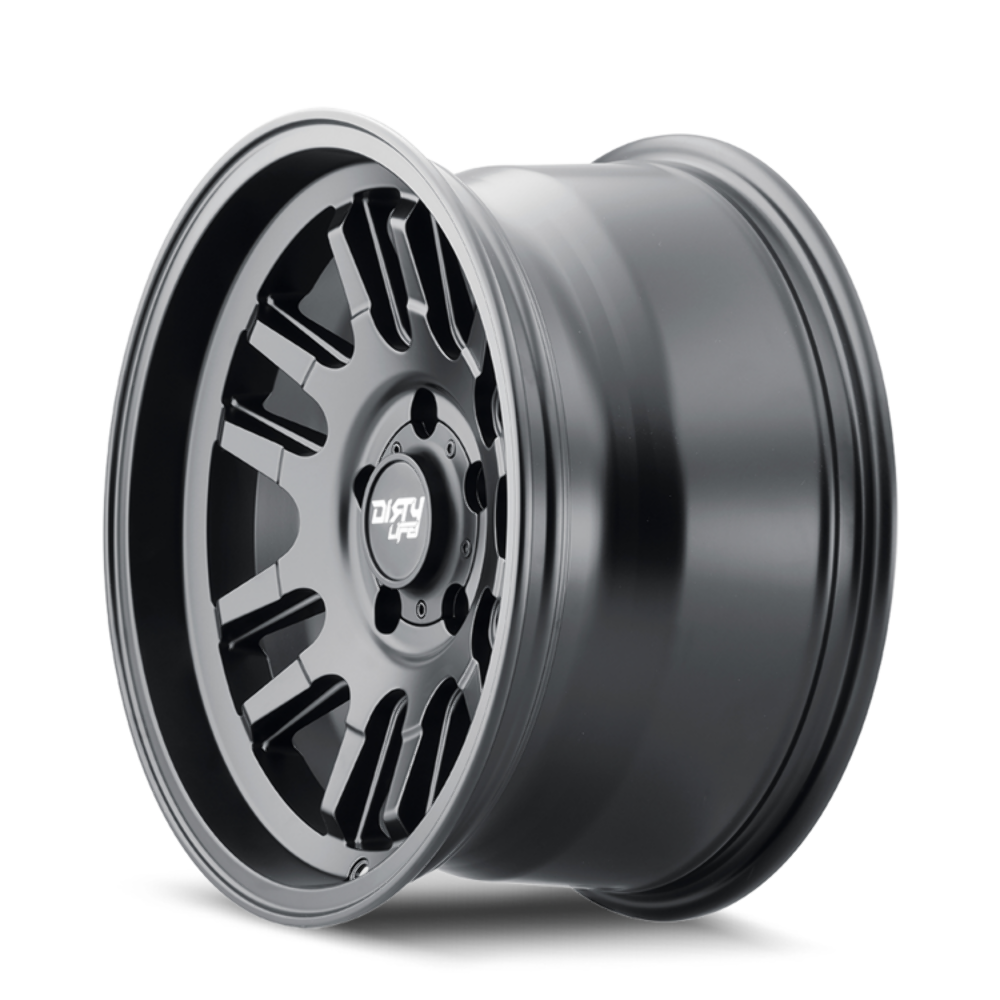 17" Dirty Life Canyon 17x9 Matte Black 5x5 Wheel -12mm Lifted For Jeep Truck Rim