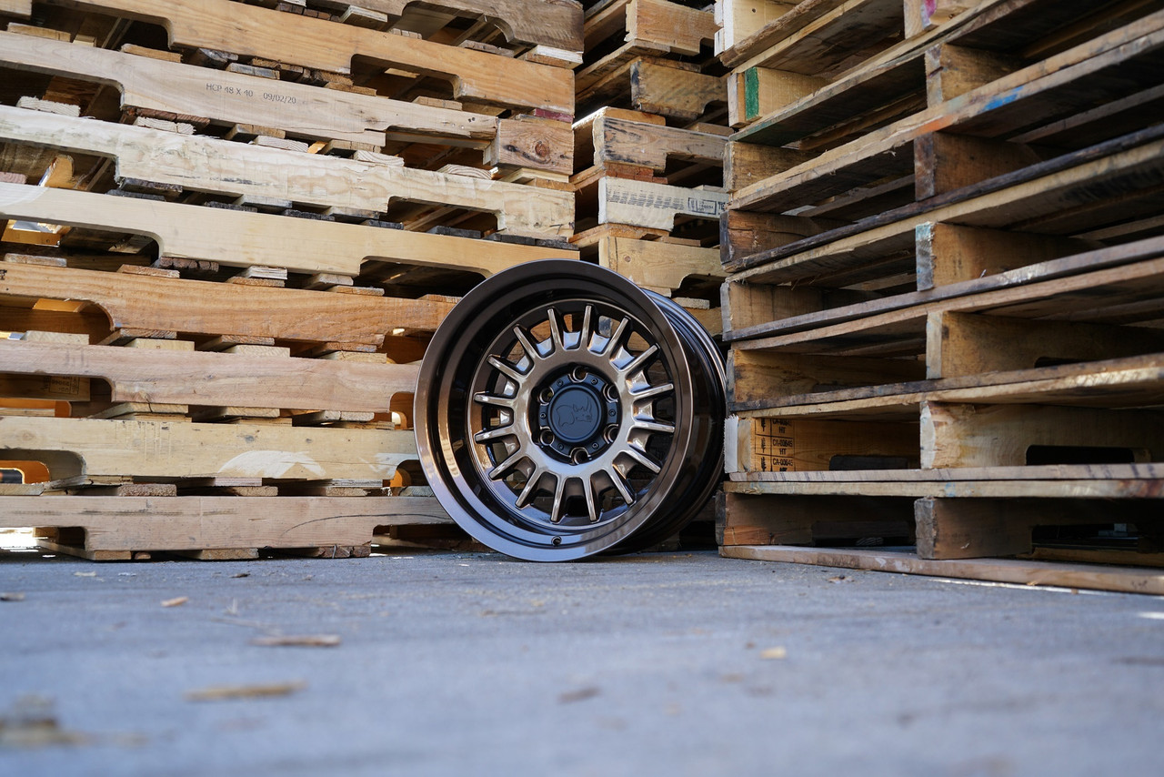Black Rhino Aliso 17x8.5 6x5.5 Gloss Bronze Wheel 17" -10mm Rim