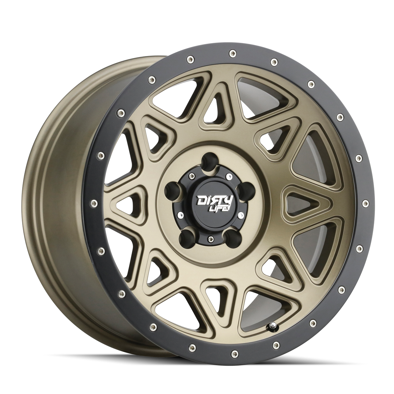 20" Dirty Life Theory 20x9 Matte Gold W Simulated Ring 5x150 Wheel 18mm Rim