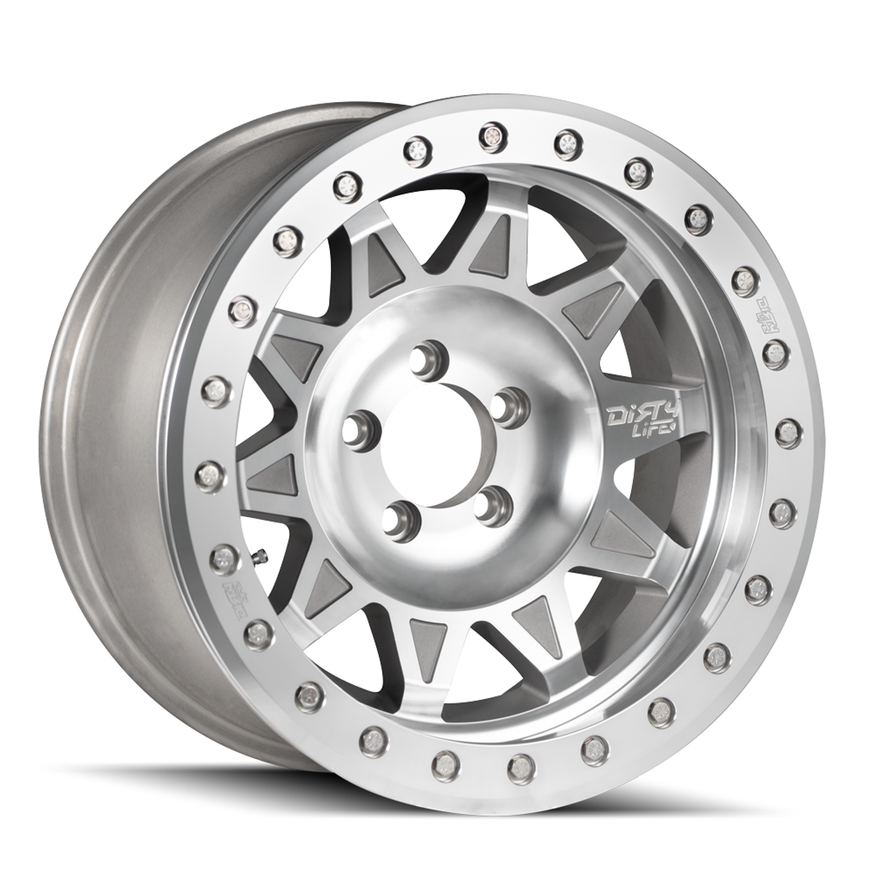 Set 4 17" Dirty Life Roadkill 17x9 Machined Beadlock 8x170 Wheels -14mm Rims