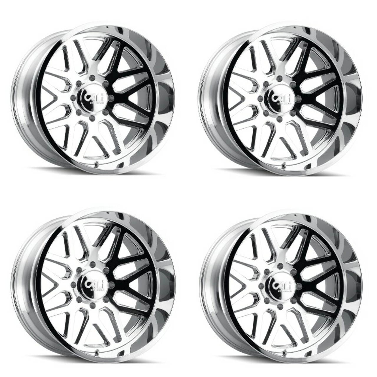 Set 4 28" Cali Off-Road Invader 28x12 Chrome 6x135 -44mm For Ford Lincoln Wheels Set 4 28" Cali Off-Road Invader 28x12 Chrome 6x135 -44mm For Ford Lincoln Wheels