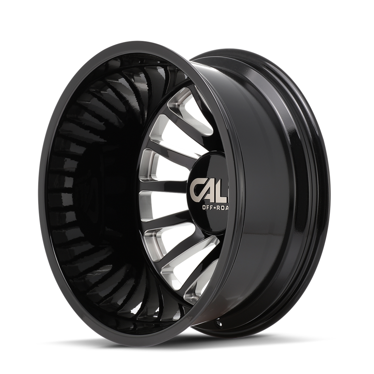 20" Cali Off-Road Summit Rear Dually 20x8.25 Black Milled 8x6.5 Wheel -192mm Rim 20" Cali Off-Road Summit Rear Dually 20x8.25 Black Milled 8x6.5 Wheel -192mm Rim