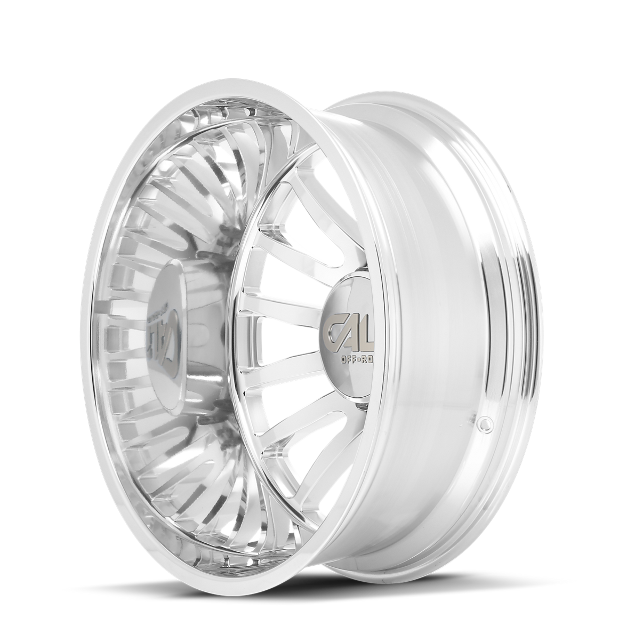 22" Cali Off-Road Summit Rear Dually 22x8.25 Polished Milled 8x210 Wheel -192mm