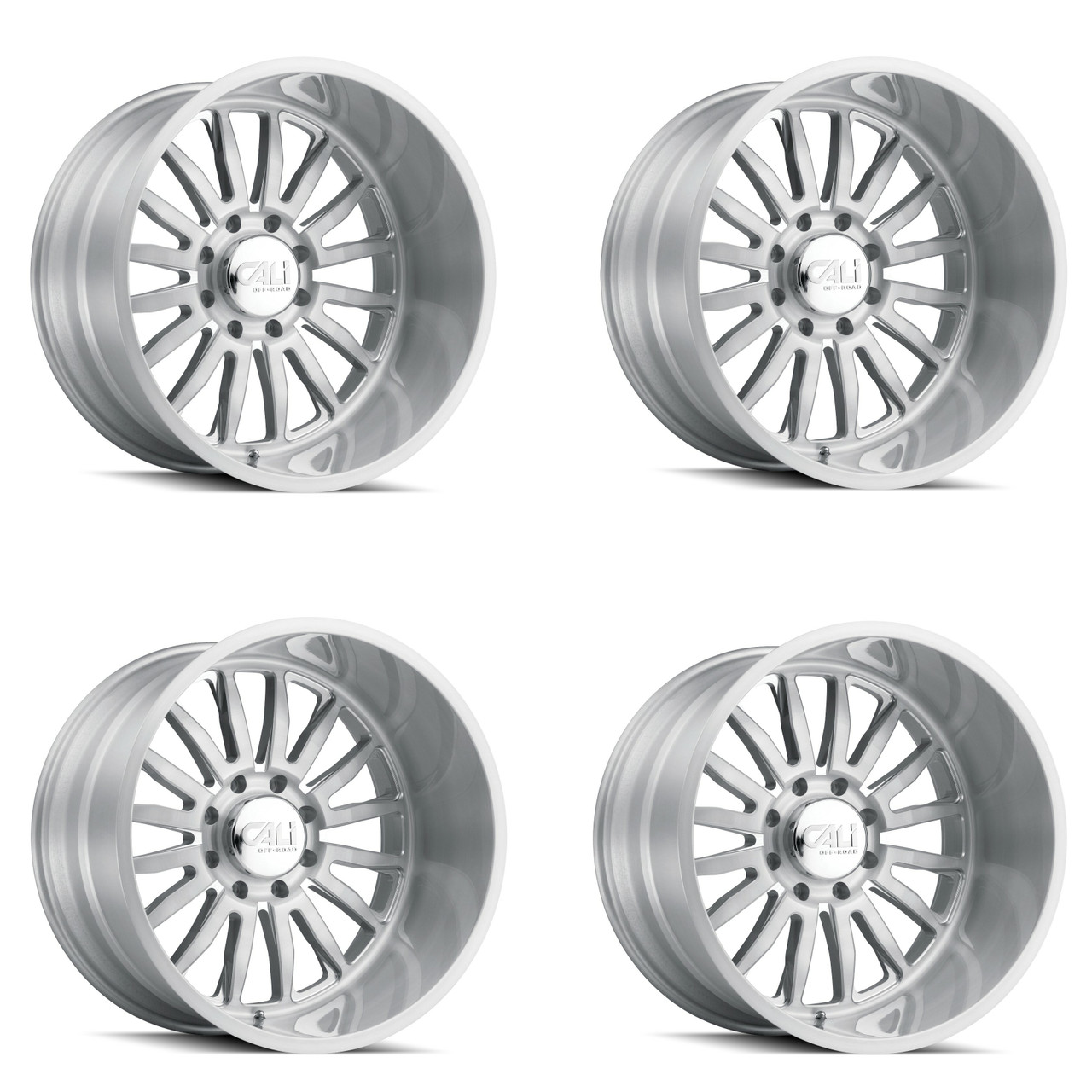 Set 4 20" Cali Off-Road Summit 20x12 Brushed & Clear Coated 8x180 Wheels -51mm Set 4 20" Cali Off-Road Summit 20x12 Brushed & Clear Coated 8x180 Wheels -51mm