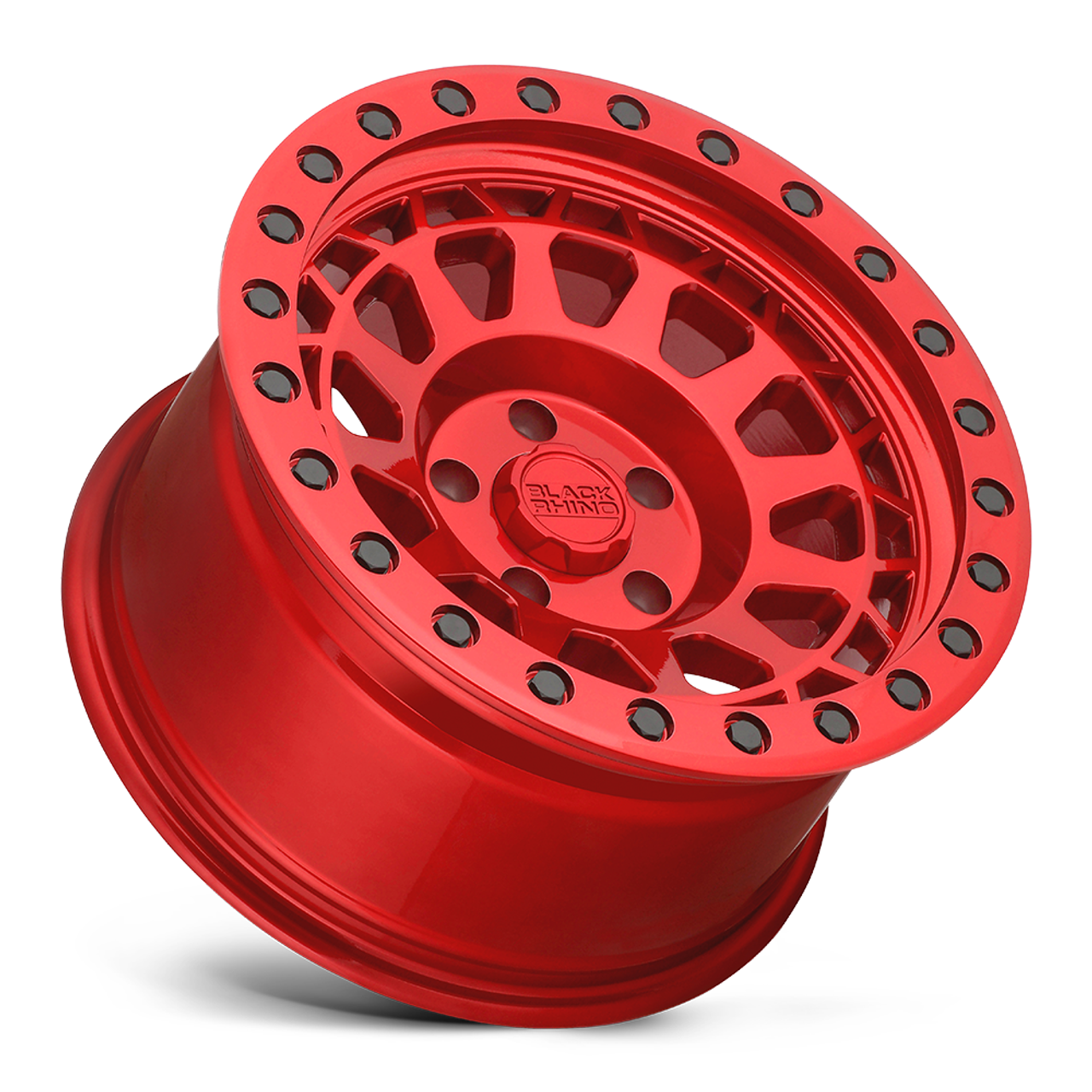 Black Rhino Primm 17x9 5x5.0 Candy Red W/ Black Bolts Wheel 17" 0mm For Jeep Rim