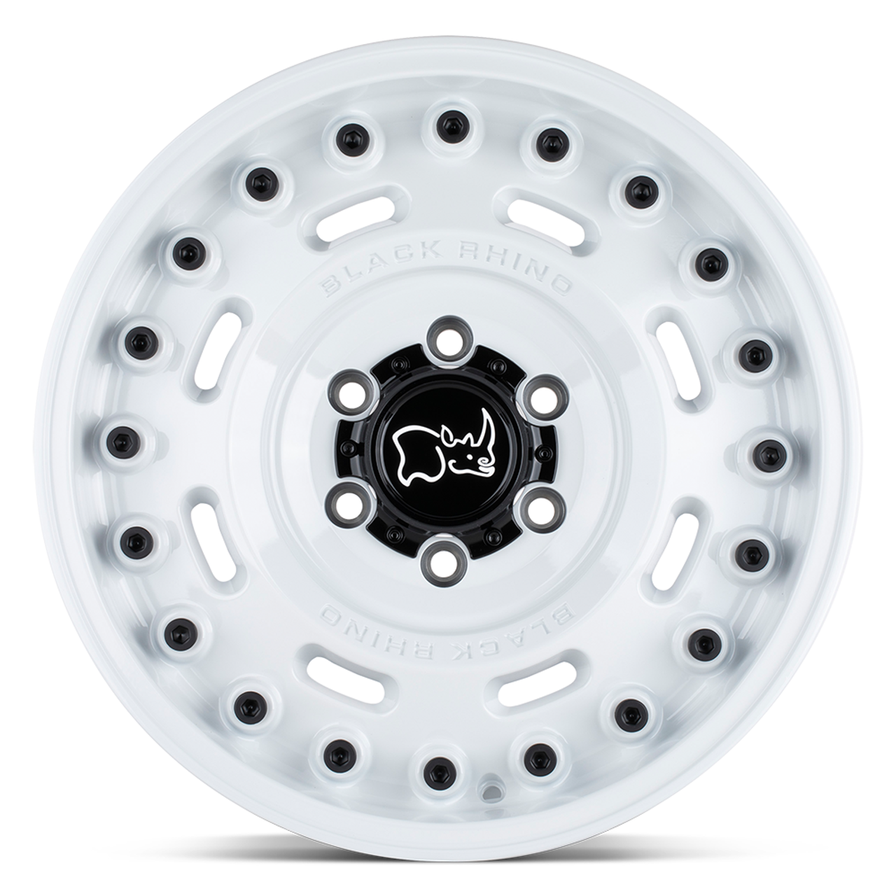 Black Rhino Axle 17x9.5 6x5.5 Gloss White Wheel 17" 6mm Rim