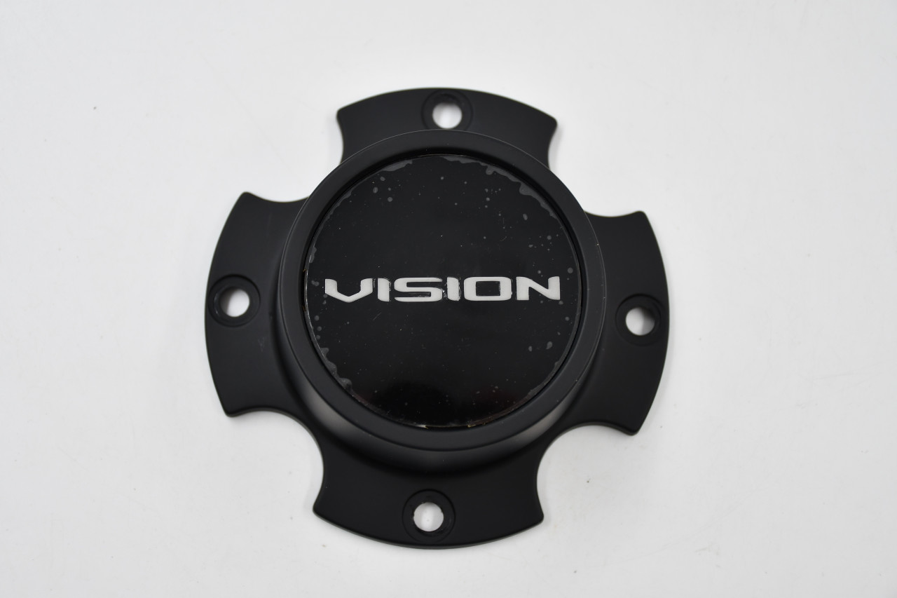 Vision 356 ATV UTV Beadlock Satin Black Wheel Center Cap C356SB-110V 4x110