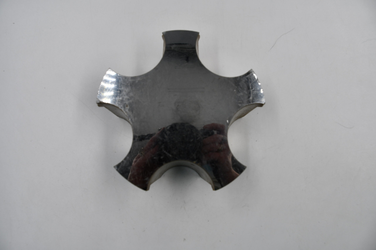 AfterMarket Silver sides w/ Mirrored Chrome Top Wheel Center Cap Hub Cap 2286511 4.5" 5 Lug