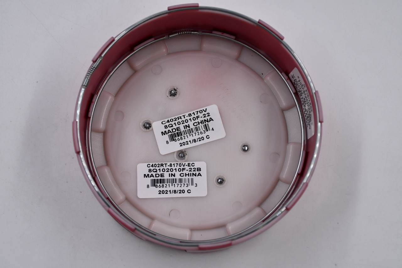 C402RT-8170V 5.25" Vision Wheels Gloss Bright Red w/ Chrome Logo Wheel Center Cap Hub Cap