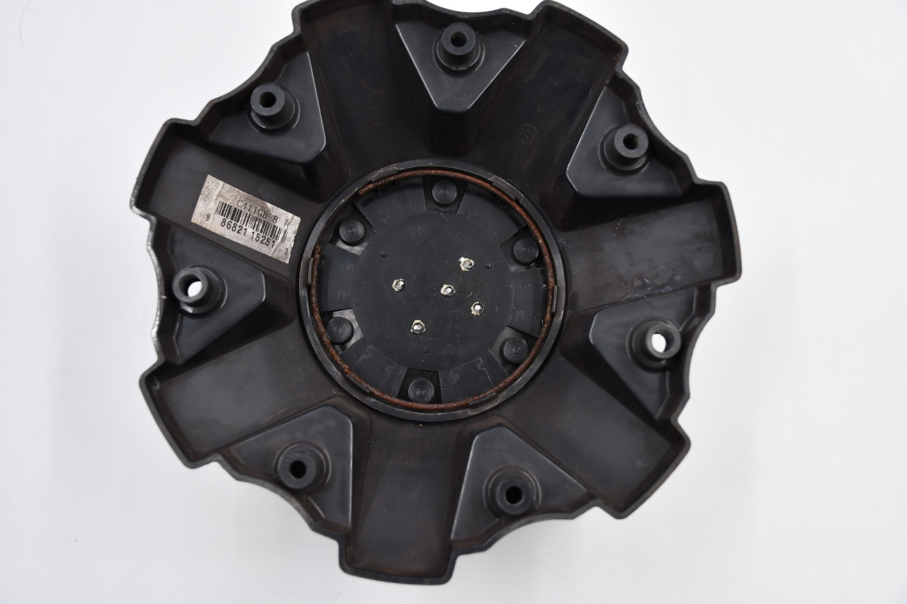 Vision Wheels  C411GB-8(U) 9.75" Gloss Black w/ Chrome Emblem Wheel Center Cap Hub Cap
