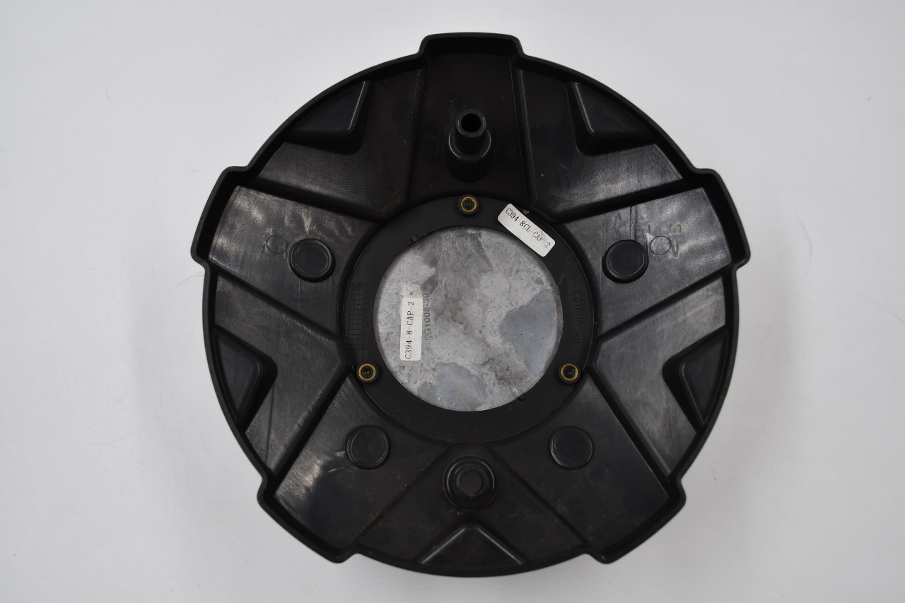 V-TEC Off Road Matte Black w/ Machined & Black Ornament Wheel Center Cap Hub Cap C394-8-CAP-2 9.125"