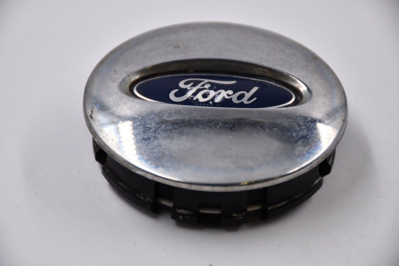 Ford Chrome w/ Blue & Chrome Logo Wheel Center Cap Hub Cap BB53-1A096-RA 2.625" Snap in