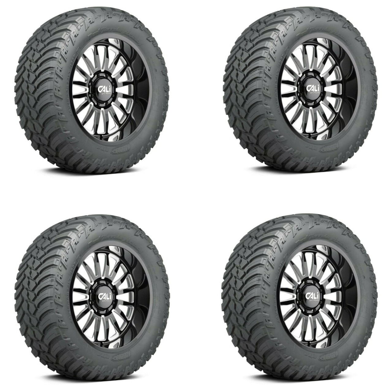 Set 4 37X13.50R28LT Amp Mud Terrain Attack M/T Load Range F Tires 3713.528