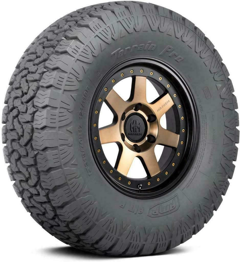 Set 4 LT285/55R20 Amp Terrain Pro A/T Load Range E Tires LT2855520